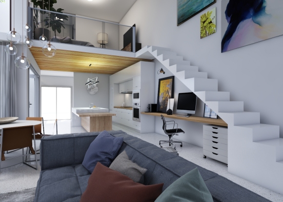 Studio Loft Design Rendering