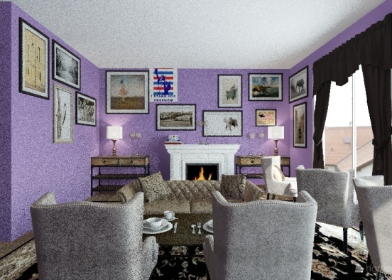 english country interior design style Design Rendering