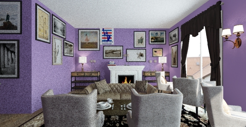 english country interior design style Interior Design Render