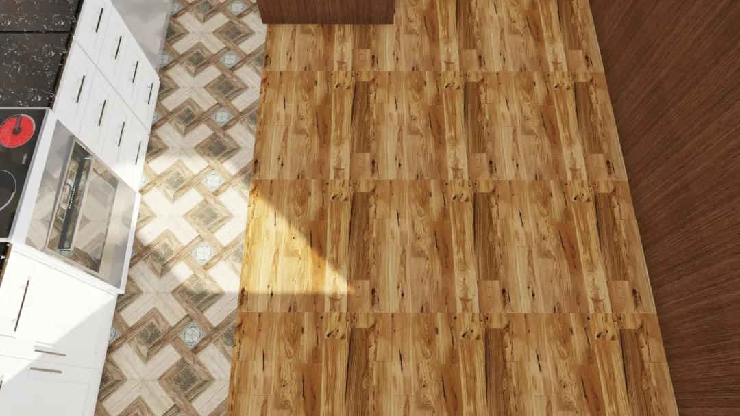Kitchen-wood 3d design renderings