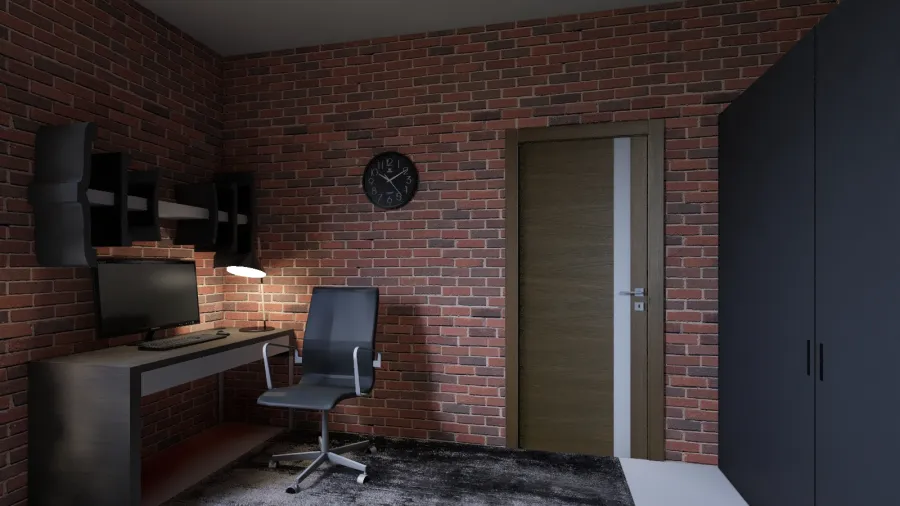 Polish Teenager's room 3d design renderings