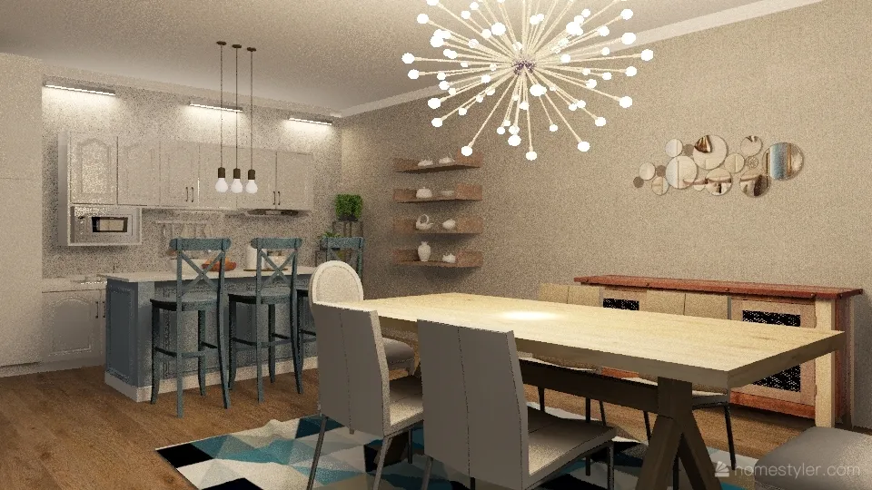 Proyect Kitchen 3d design renderings