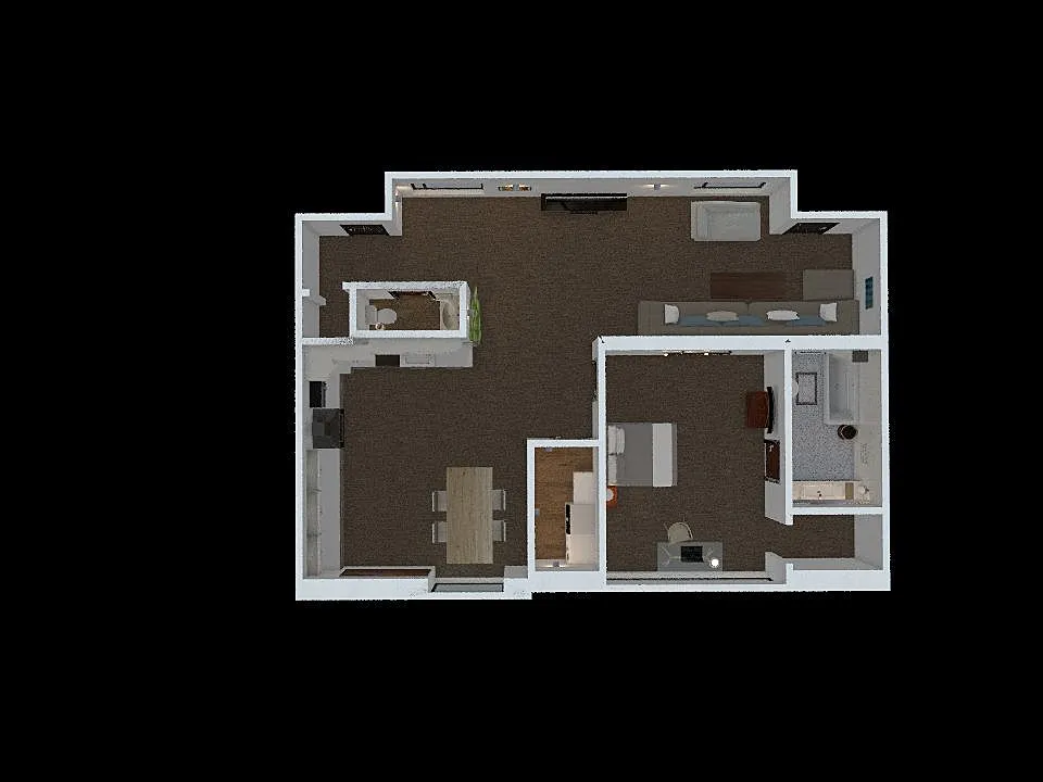 Apartment 1 3d design renderings