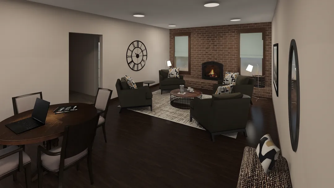 Kimmel Living room 3d design renderings