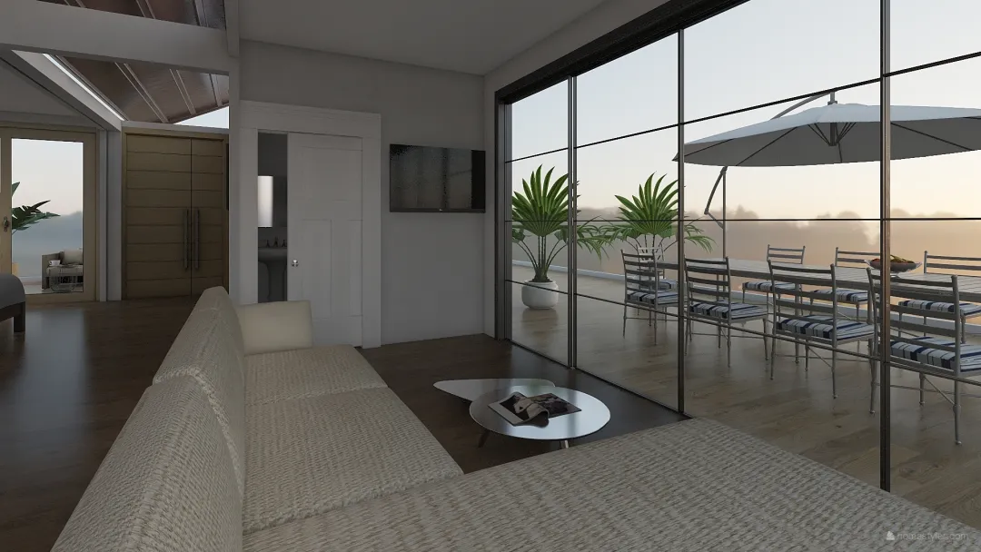 Drax Hall 2 Container Villa 3d design renderings