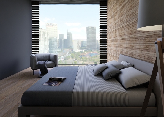 Minimalistic Bedroom Design Rendering