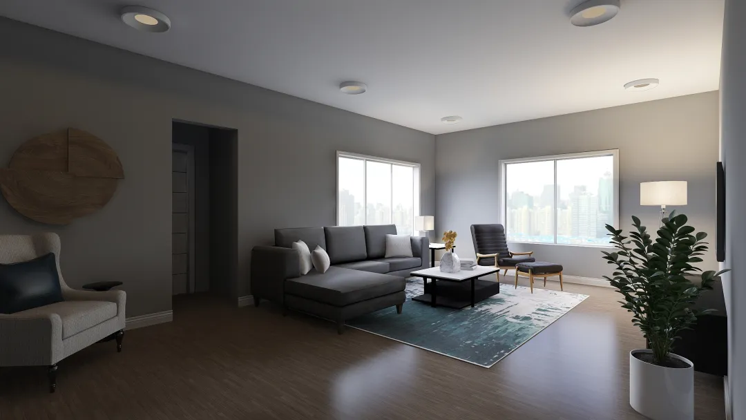 Living Room Kro 3d design renderings