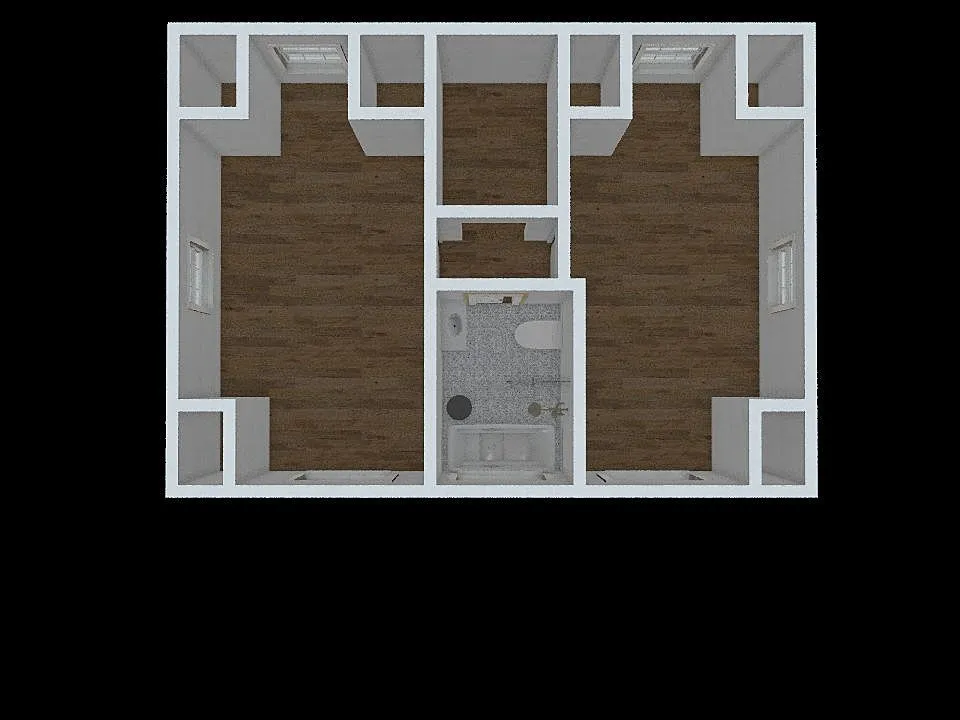 Upstairs 3d design renderings