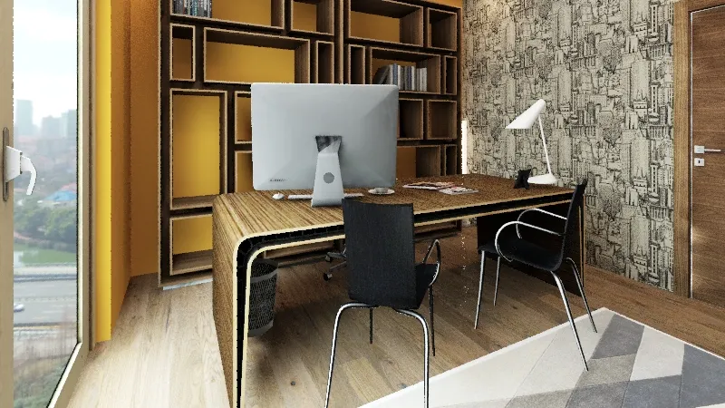 home office(pj1) 3d design renderings