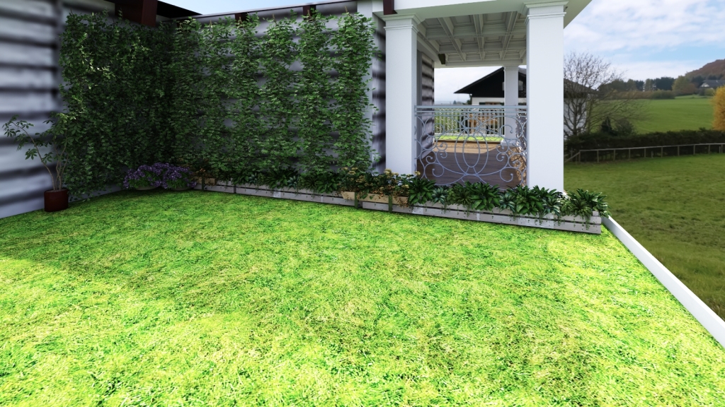 Front Garden 3d design renderings