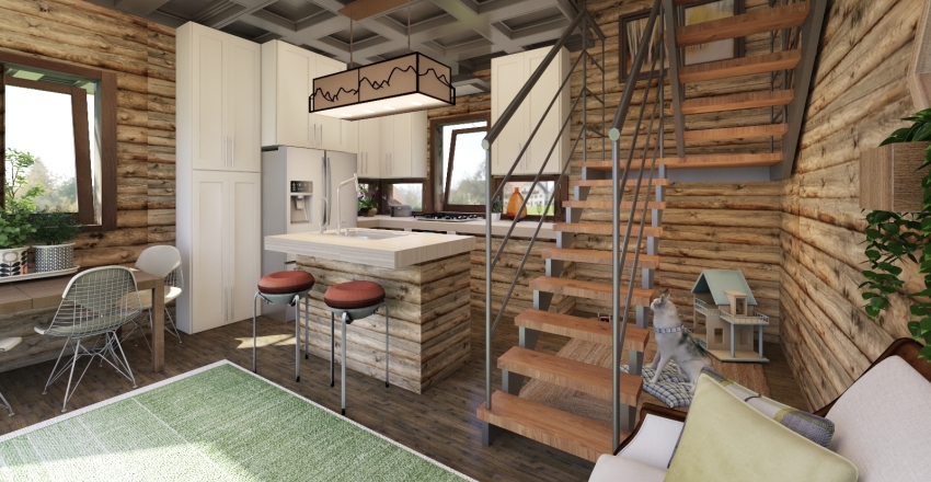 Tree House Interior Design Render