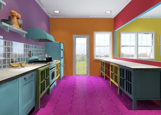 Colorful Quirky Residence  Design Rendering