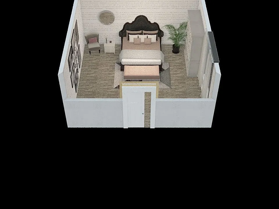 Brooklyn Smith Dream Bedroom 1st hour 3d design renderings