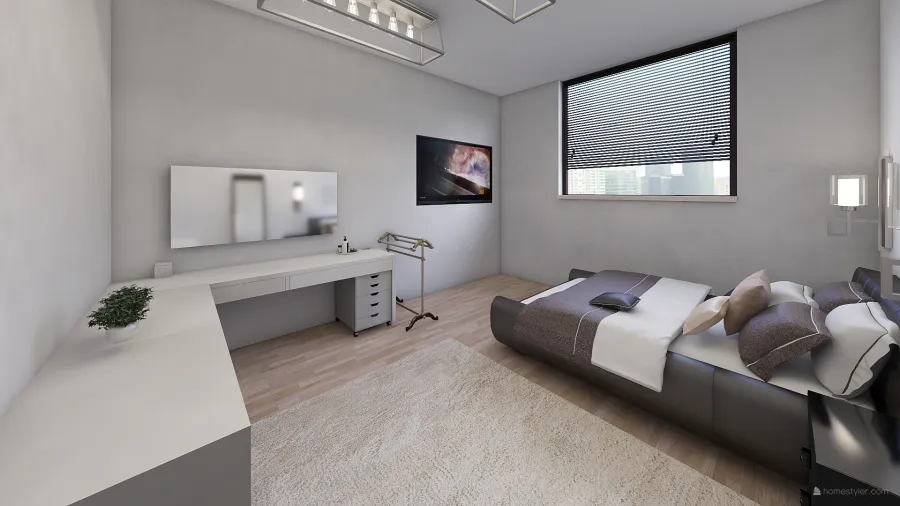 soveværelse 3d design renderings