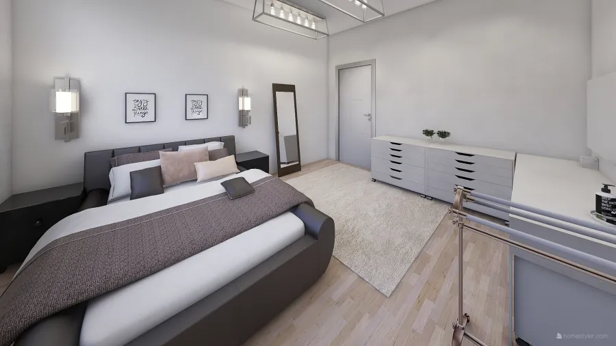 soveværelse 3d design renderings