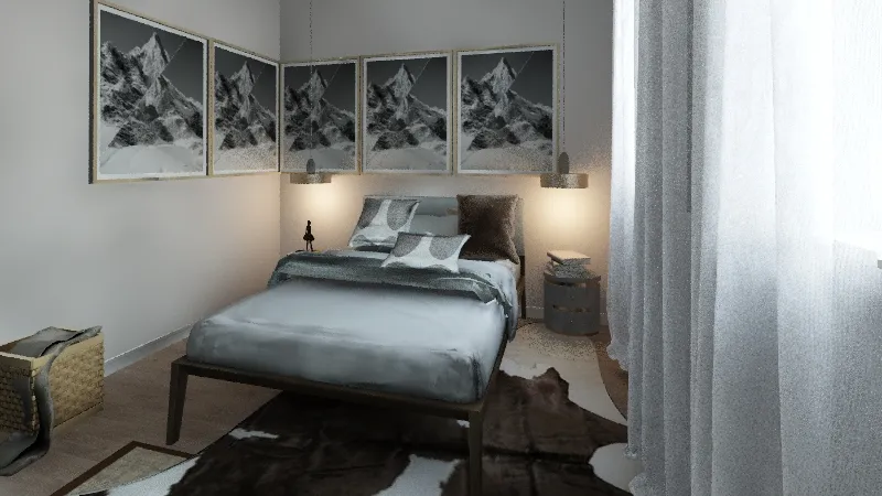 exersize 1 bed room 3d design renderings