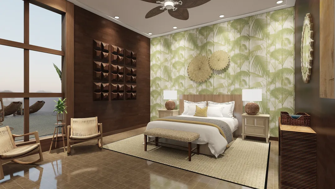 Tropical Palms Suite 3d design renderings