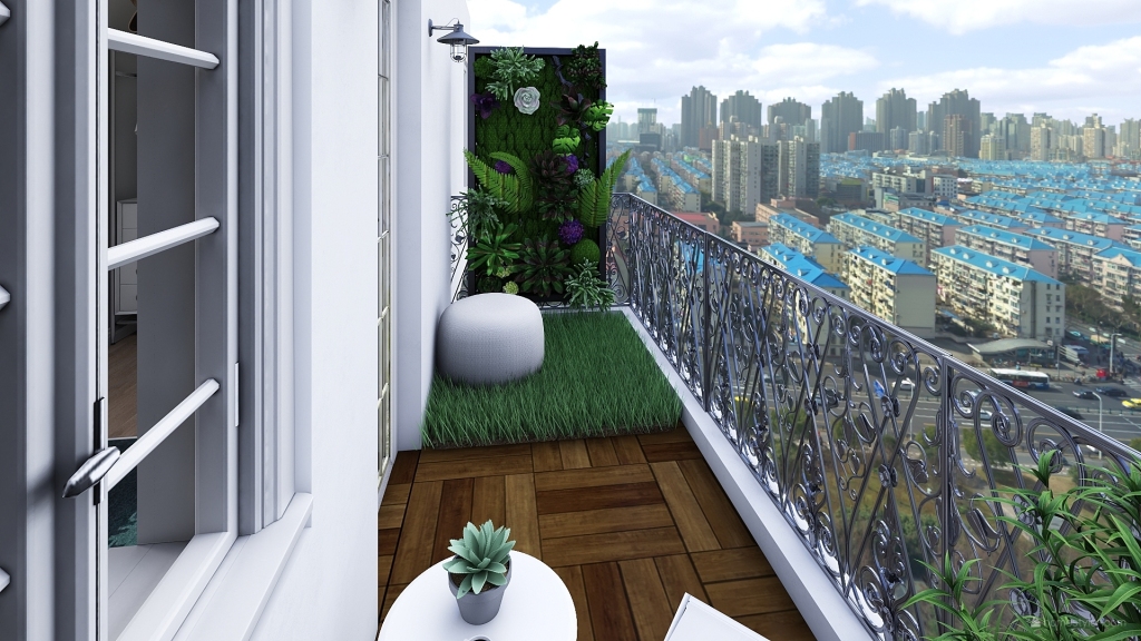 Balcony Rear 3d design renderings