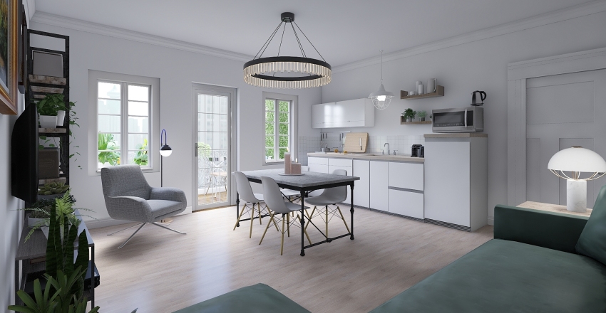Flat Interior Design Render