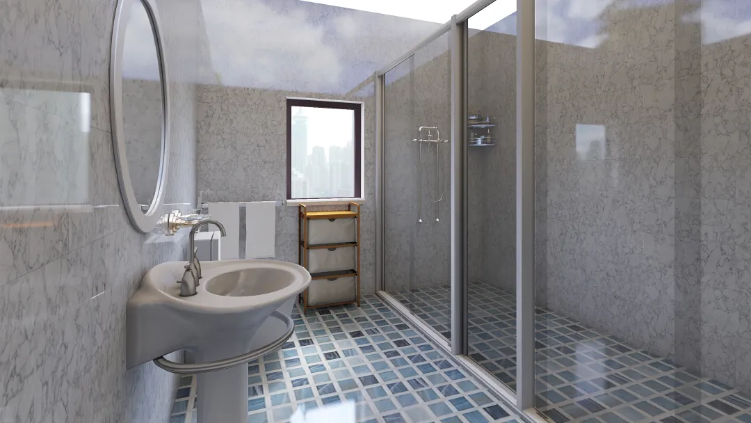 baño residencial 3d design renderings