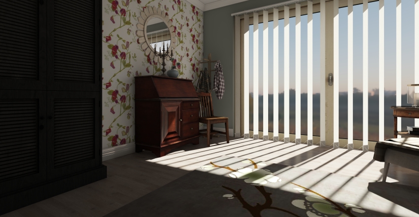 Country Formal Interior Design Render