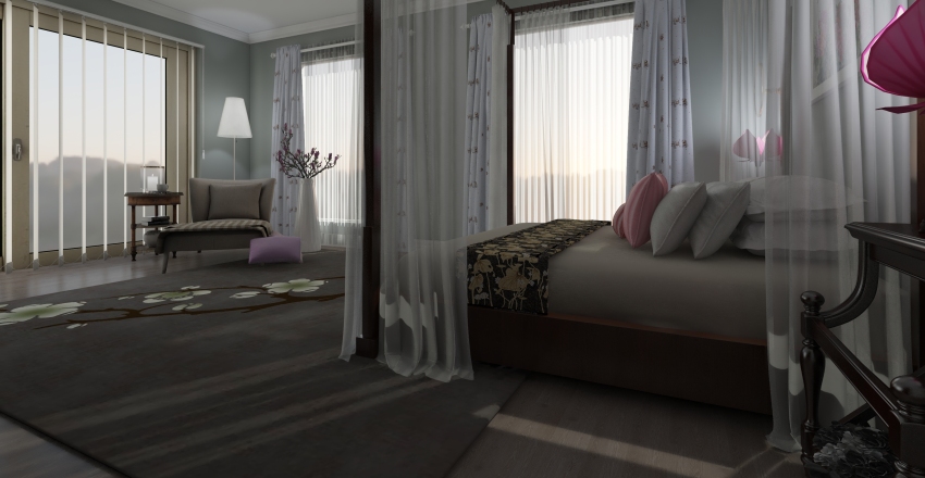 Country Formal Interior Design Render