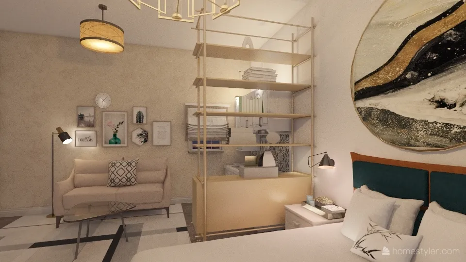 apartamento invitados 3d design renderings