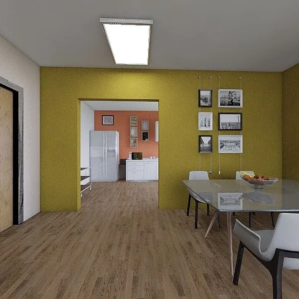 living/ dining room 3d design renderings