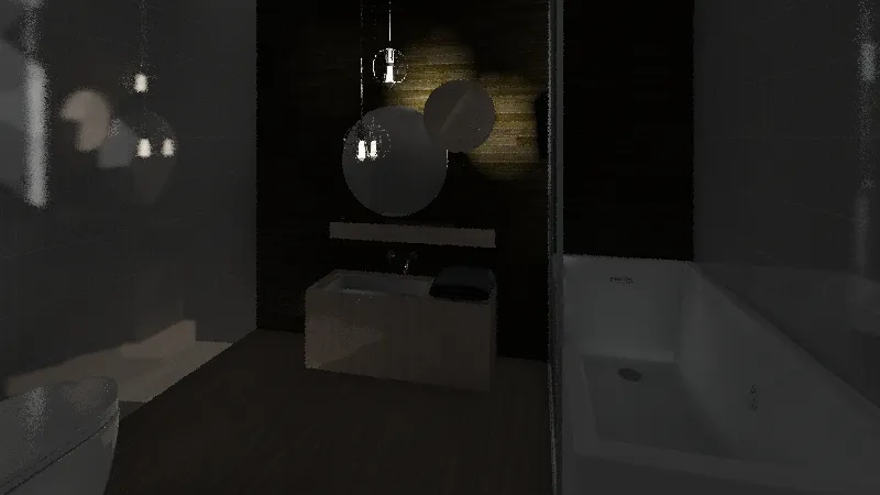 Loft bathroom 3d design renderings