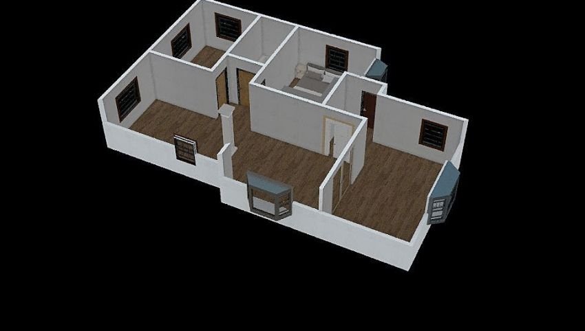 Improved floor plan of the Downtown House 3d design picture 118.91