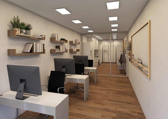 Small lab and office Design Rendering