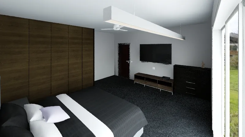townhouse bedroom 3d design renderings