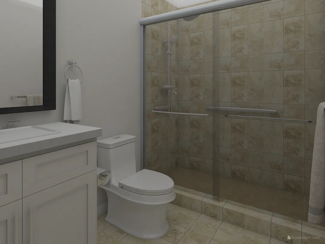 Pam Bathroom 3d design renderings