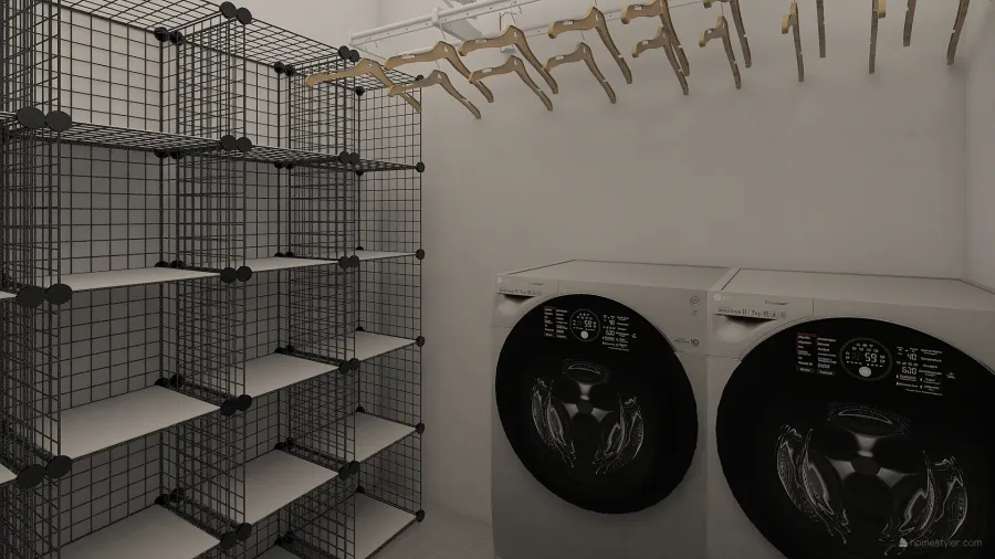 Laundry & Storage 3d design renderings