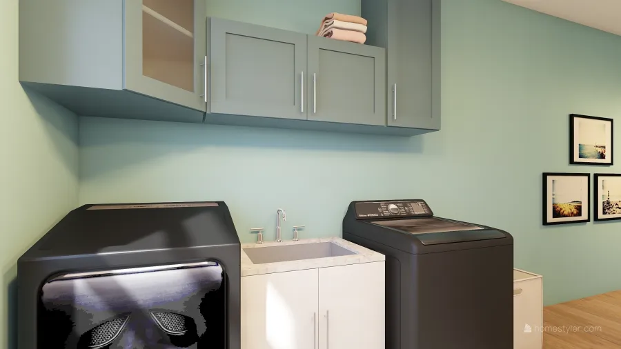 Office and laundry 3d design renderings