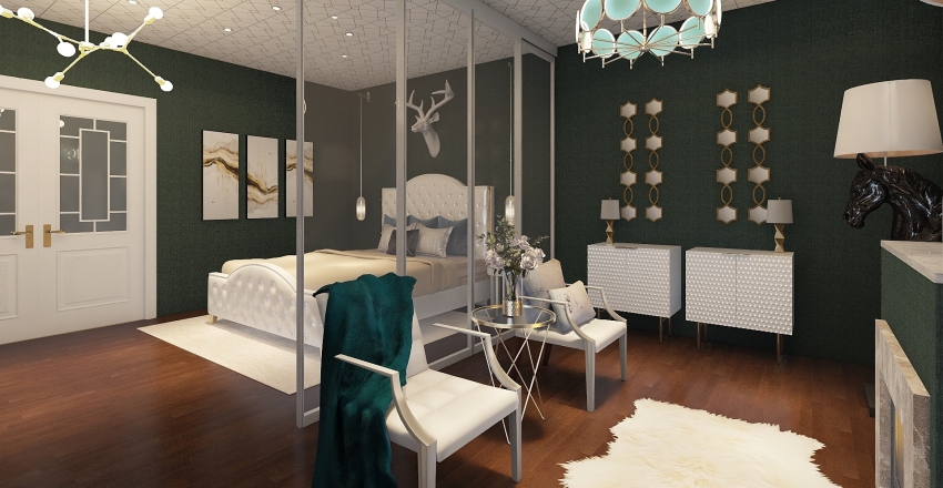 Classical home Interior Design Render