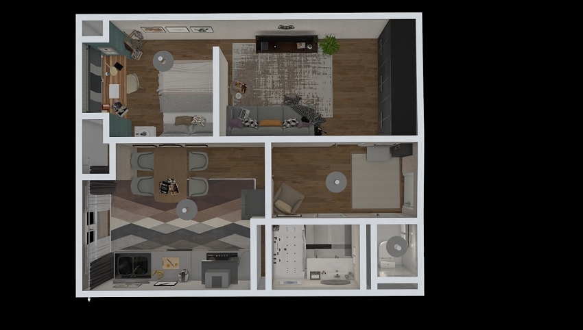 mini apartment  3d design picture 54.83