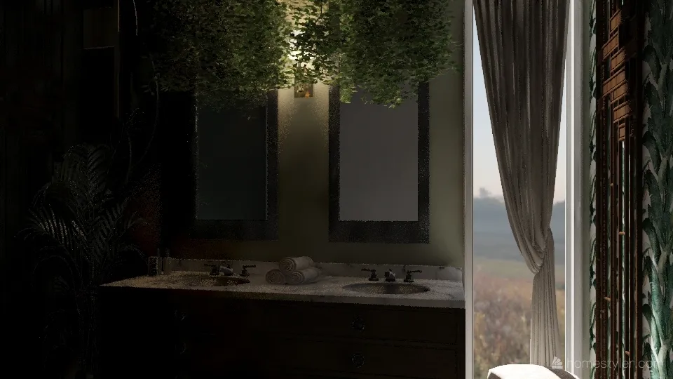banheiro nature 3d design renderings