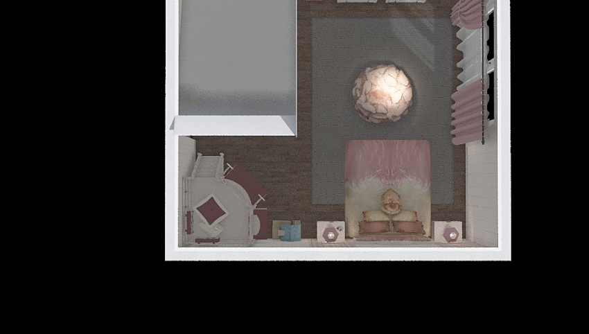 Girly room 3d design picture 28.81