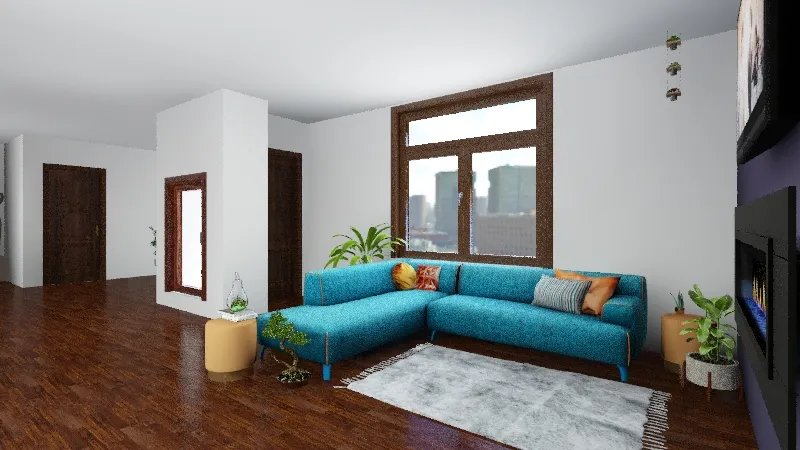 Plant Apartment 3d design renderings