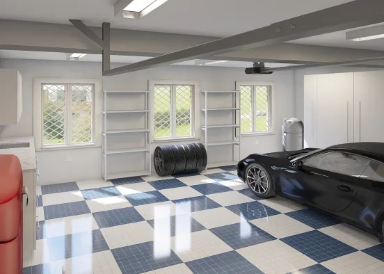 Garage Plain Design Rendering