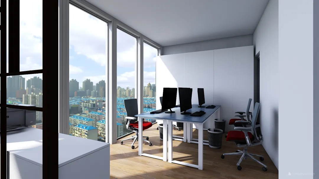 new office2 3d design renderings