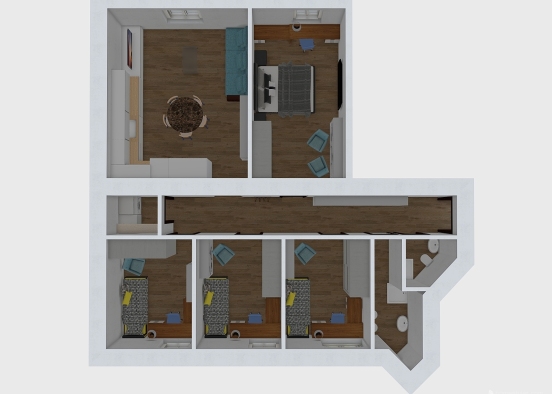 Student Apartment Design Rendering