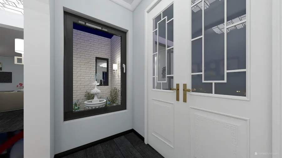 Entry door 3d design renderings