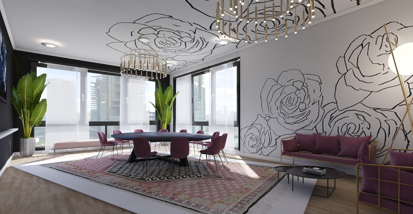 BOSS BABES PLACE Interior Design Render