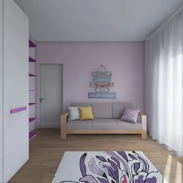 Детска стая за момиченце  2 год. 3d design renderings