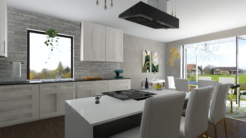 Honors Luxury Kitchen Design 3d design renderings