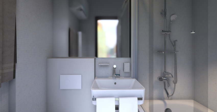 Санузел в хрущёвке Interior Design Render