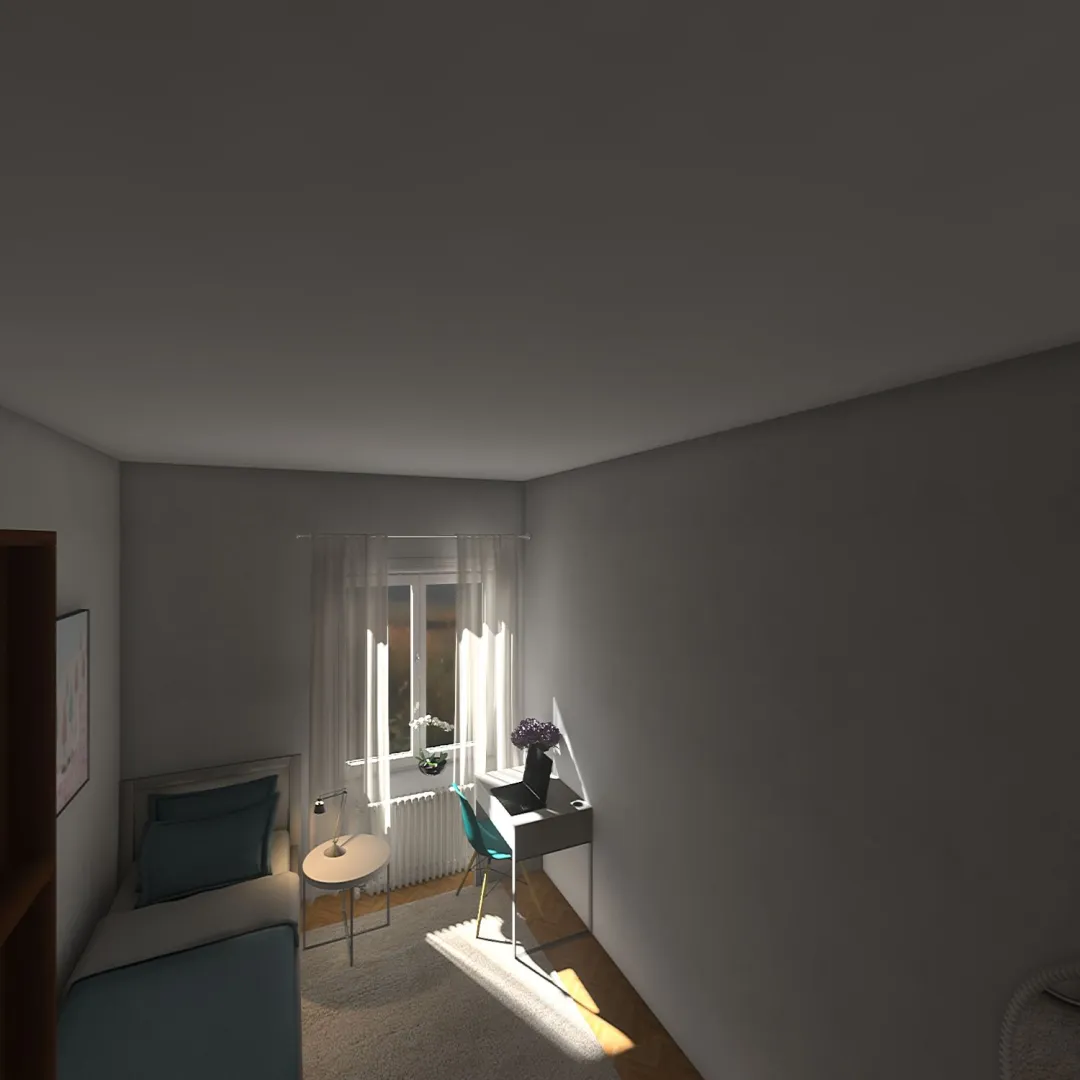 Prostřední pokoj 3d design renderings