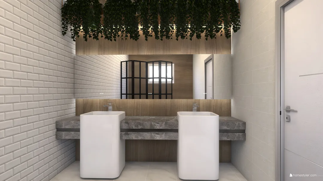 Projeto Banheiro Casal 3d design renderings